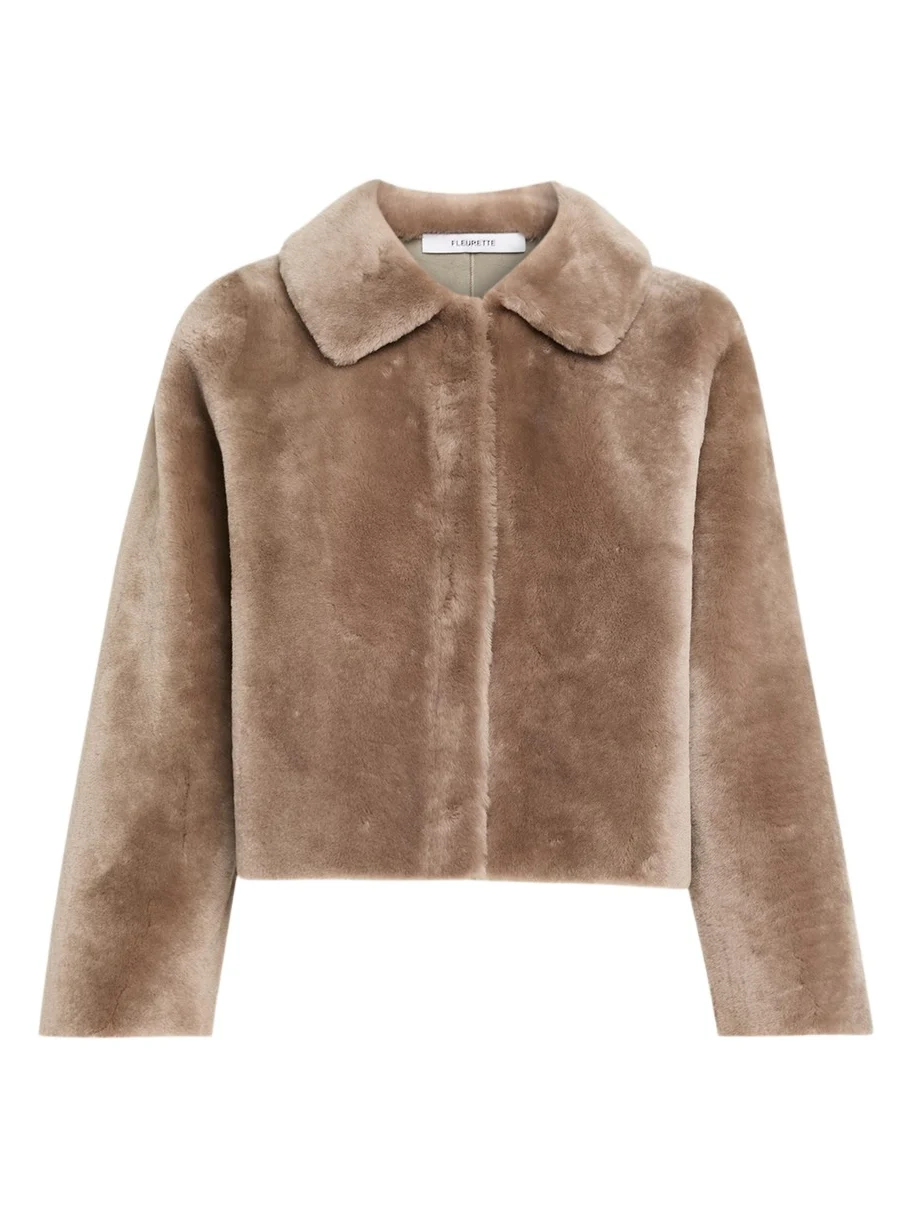 Odette Reversible Cropped Shearling Jacket Odette Reversible Cropped Shearling Jacket