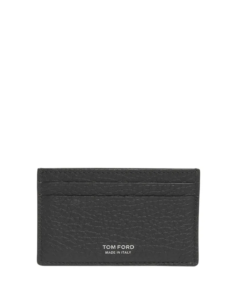 Men's Leather Elongated T Line Card Holder Men's Leather Elongated T Line Card Holder