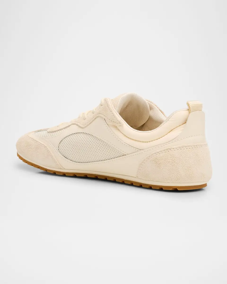 Tory Burch Field Leather and Suede Low-Top Sneakers | Thumbnail 3 Tory Burch Field Leather and Suede Low-Top Sneakers | Thumbnail 3