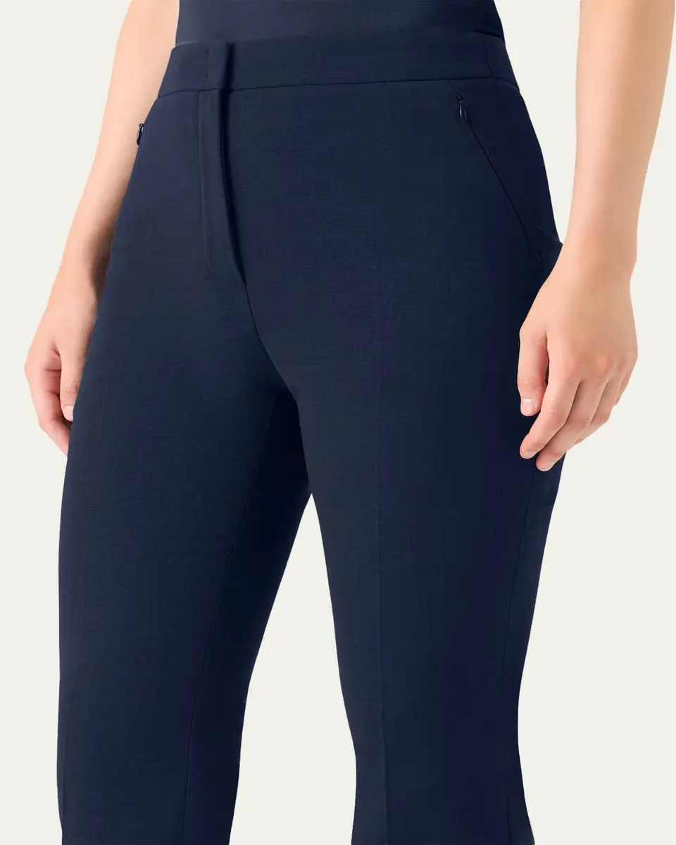 Akris Farida Stretch Wool Bootcut Trousers | Thumbnail 5 Akris Farida Stretch Wool Bootcut Trousers | Thumbnail 5