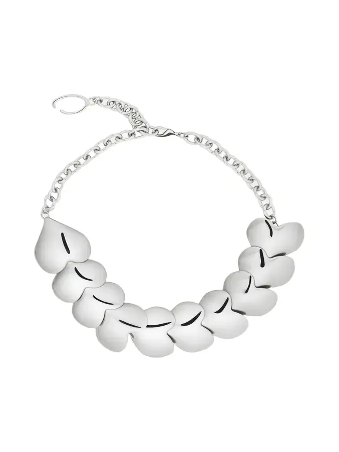 Smooth Hearts Oversized Necklace Smooth Hearts Oversized Necklace