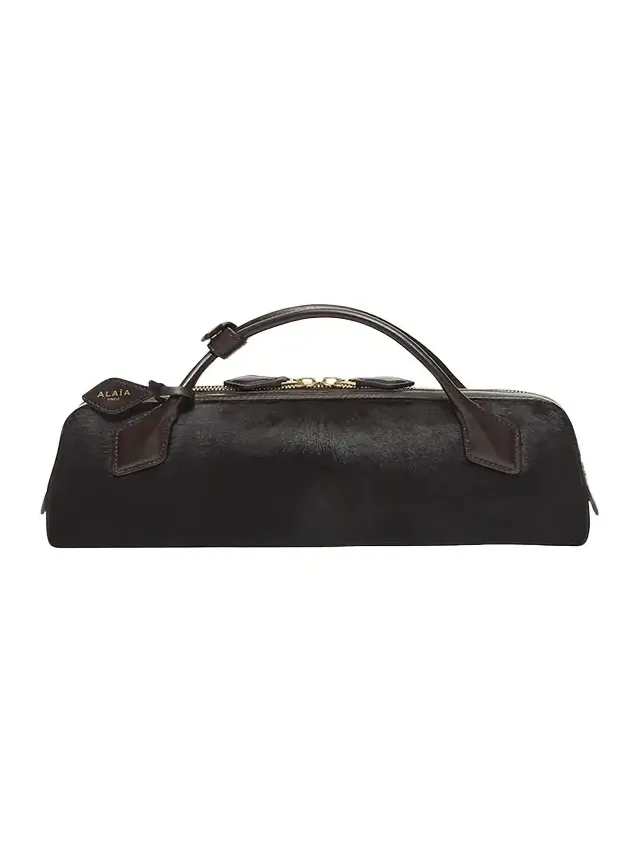 Elongated Calf Hair Clutch Bag Elongated Calf Hair Clutch Bag