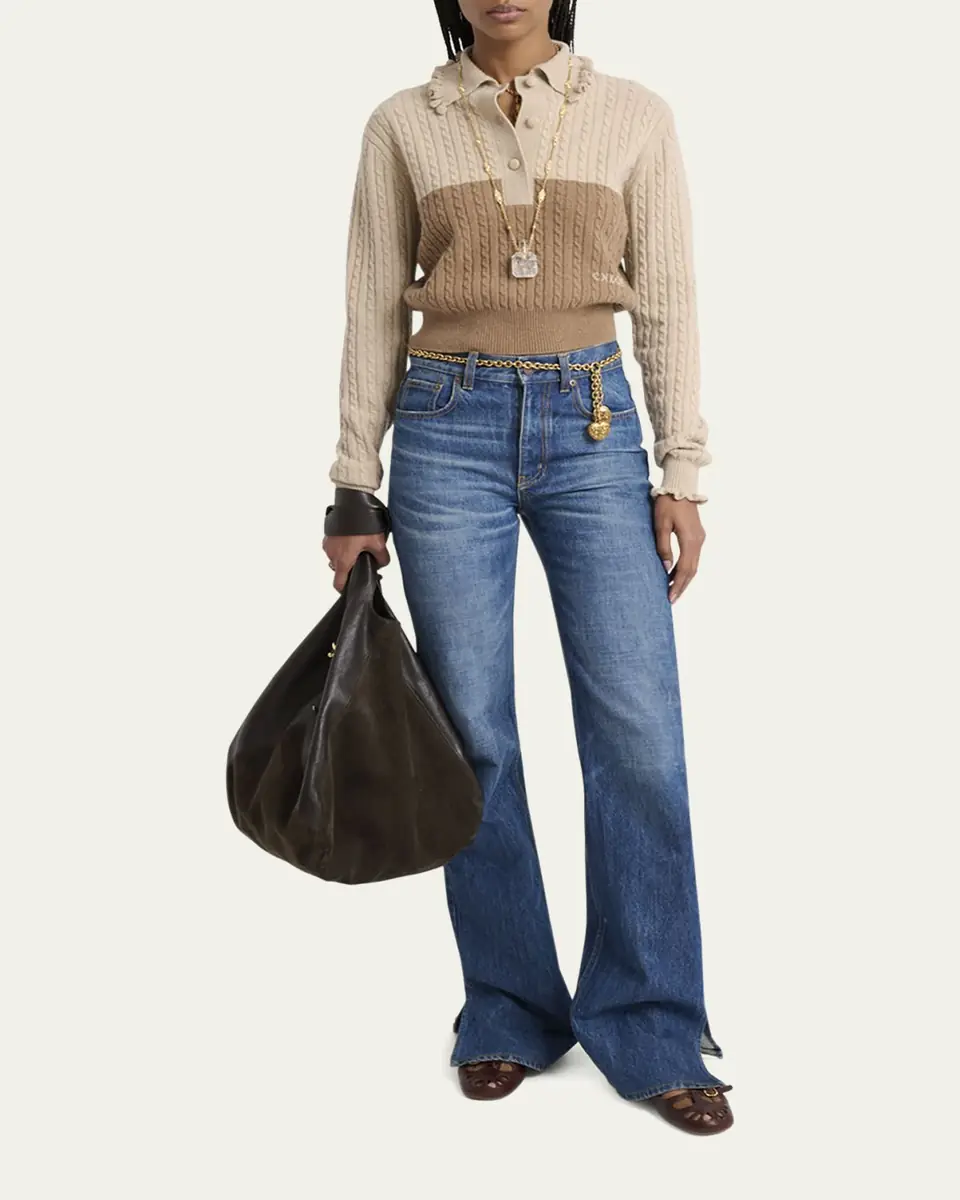 Chloé Balloon Patchwork Leather & Suede Tote Bag | Thumbnail 5 Chloé Balloon Patchwork Leather & Suede Tote Bag | Thumbnail 5