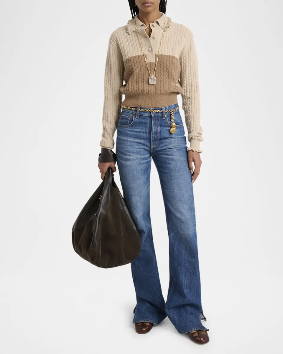 Chloé Balloon Patchwork Leather & Suede Tote Bag | Thumbnail 9 Chloé Balloon Patchwork Leather & Suede Tote Bag | Thumbnail 9