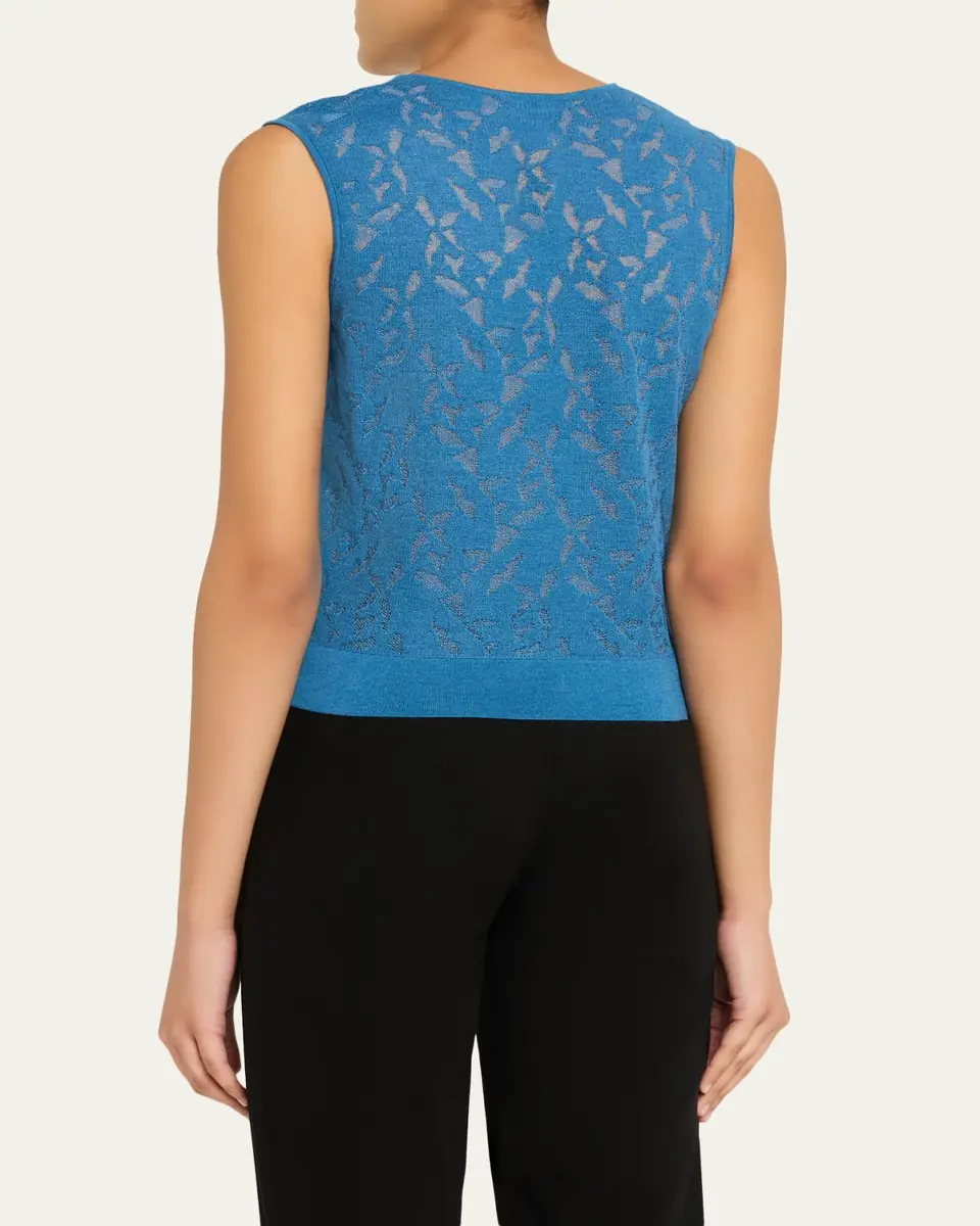 Akris Whitecaps Knit V-Neck Vest | Thumbnail 3 Akris Whitecaps Knit V-Neck Vest | Thumbnail 3