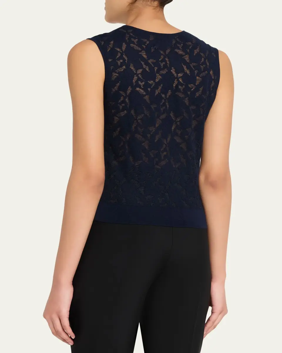 Akris Whitecaps Knit V-Neck Vest | Thumbnail 7 Akris Whitecaps Knit V-Neck Vest | Thumbnail 7