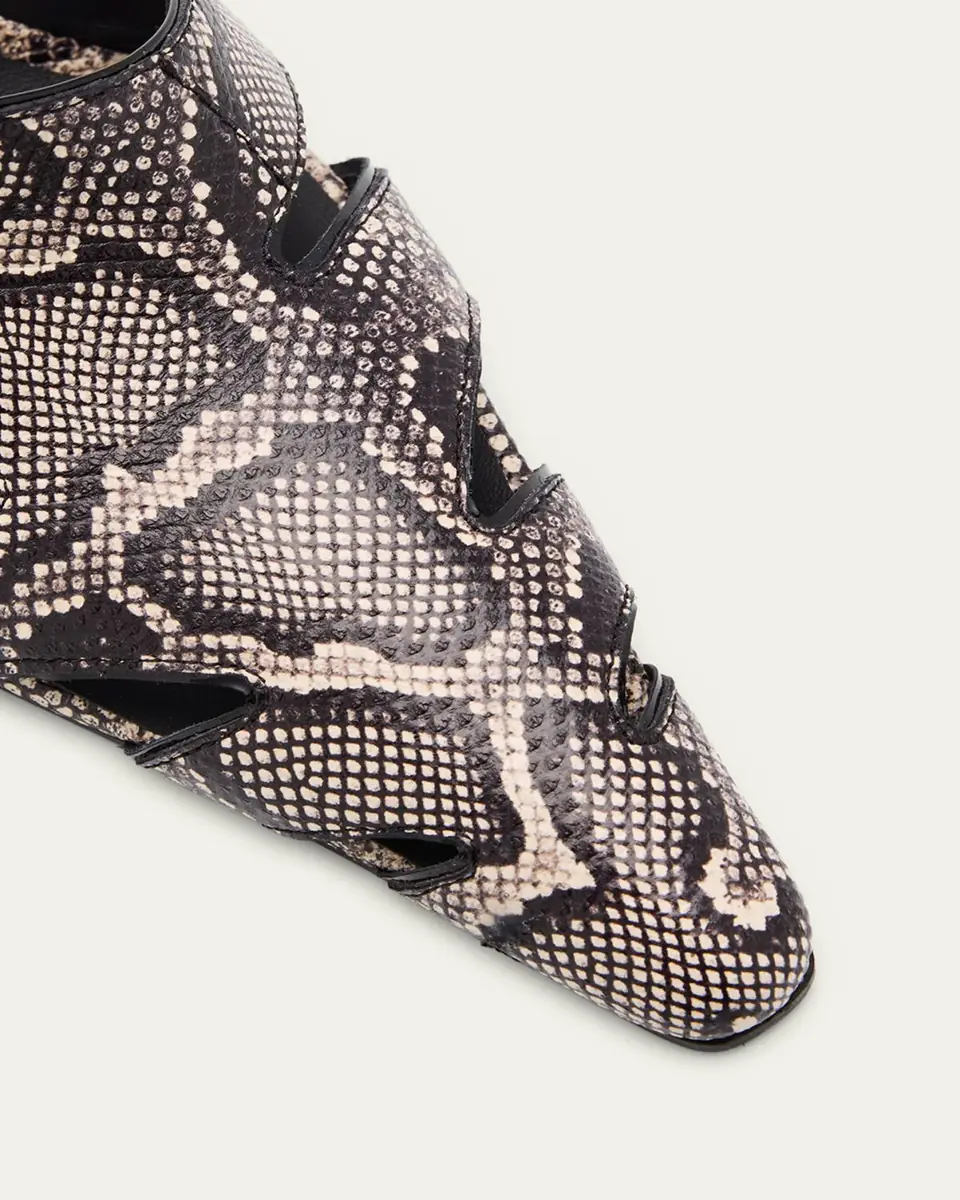 Alaïa Snakeskin Leather Cutout Slingback Pumps | Thumbnail 3 Alaïa Snakeskin Leather Cutout Slingback Pumps | Thumbnail 3