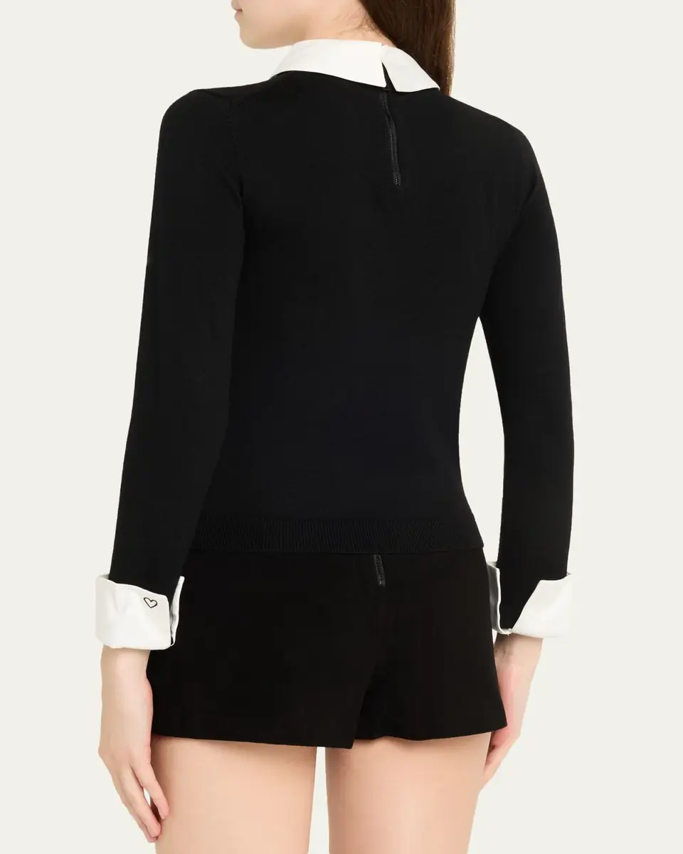 Alice + Olivia Porla Collared Sweater | Thumbnail 3