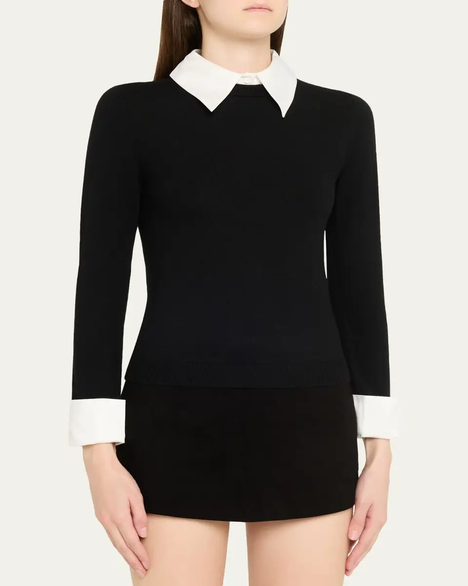Alice + Olivia Porla Collared Sweater | Thumbnail 4