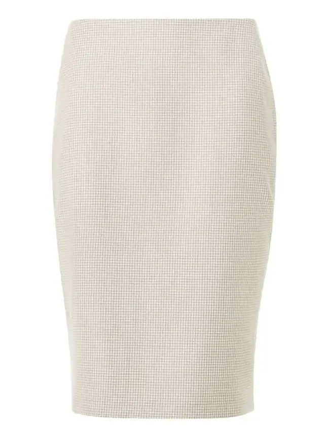 Cashmere Pepita Pencil Skirt Cashmere Pepita Pencil Skirt