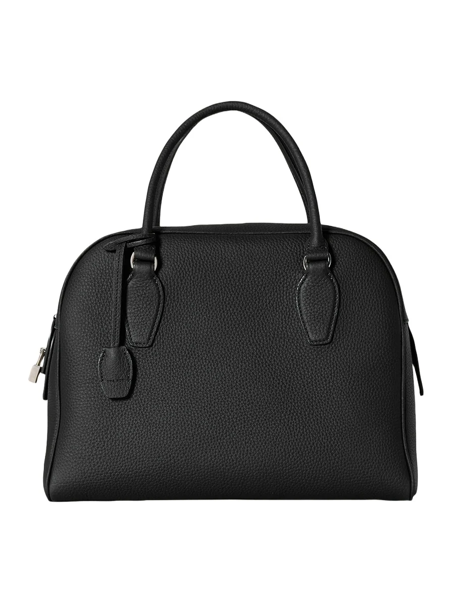 India 12.00 Top-Handle Bowling Bag in Leather