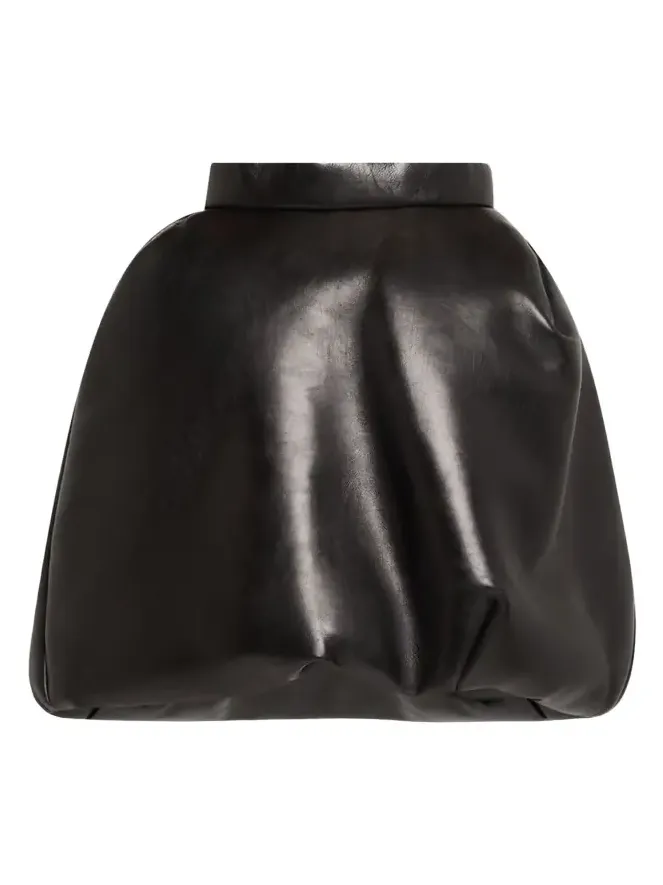 Marc Jacobs Runway Padded Leather Bubble Skirt