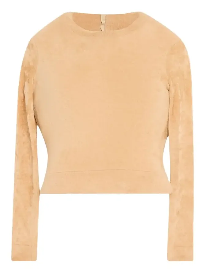 Marc Jacobs Runway Velvet Knit Padded Sweater