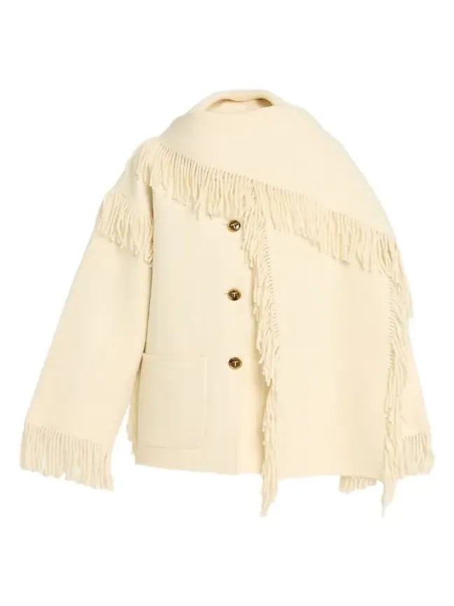 Fringed Scarf Jacket