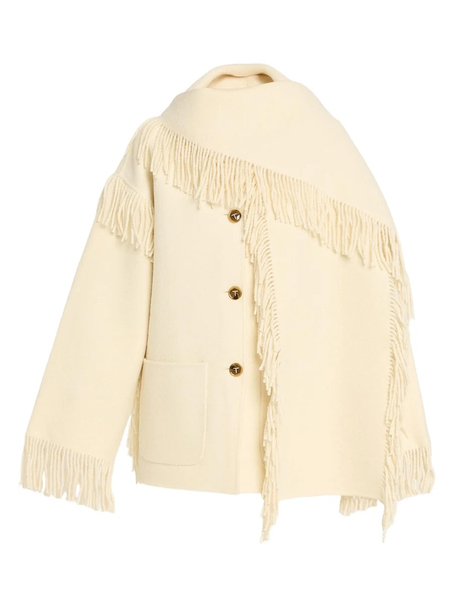 Fringed Scarf Jacket
