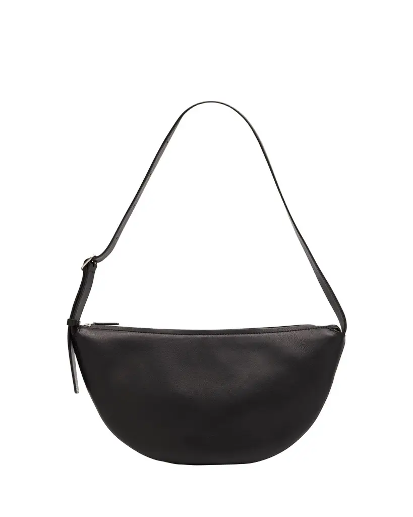 THE ROW Jouvette Crescent Shoulder Bag in Leather | Image 1 THE ROW Jouvette Crescent Shoulder Bag in Leather | Image 1
