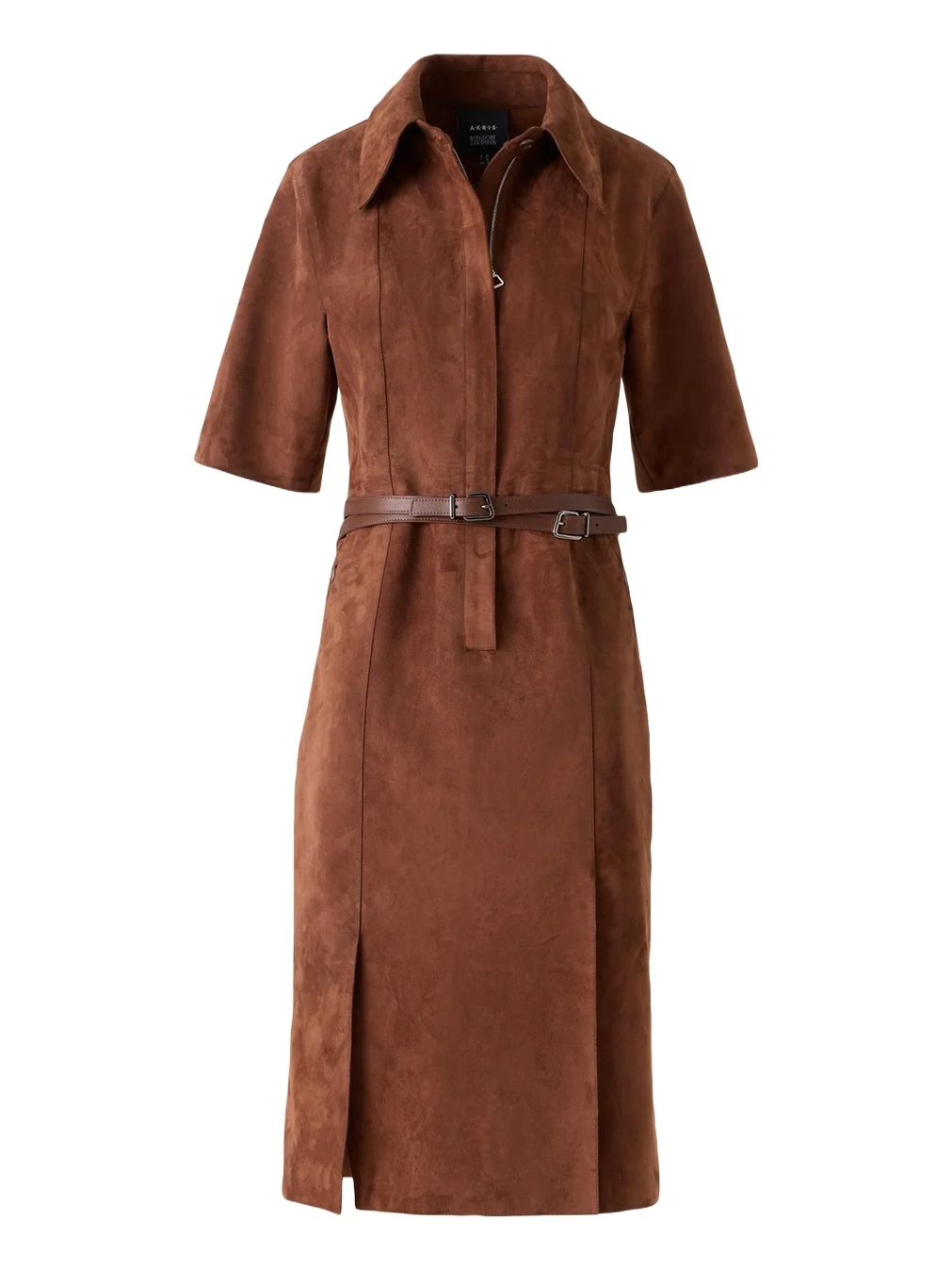 Suede Belted Midi Shirtdress Suede Belted Midi Shirtdress