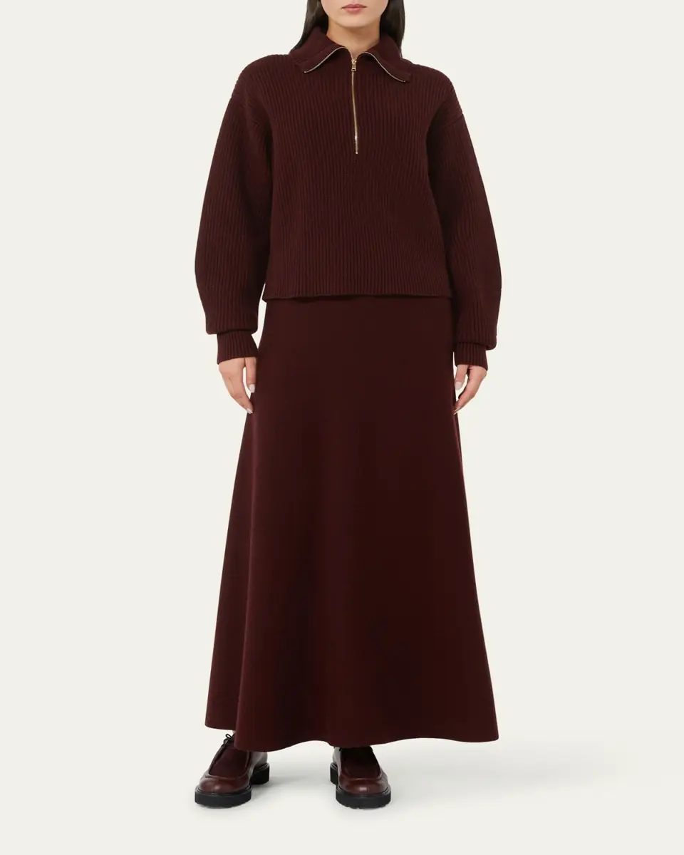 Max Mara Wool-Cashmere Quarter-Zip Sweater | Thumbnail 3 Max Mara Wool-Cashmere Quarter-Zip Sweater | Thumbnail 3