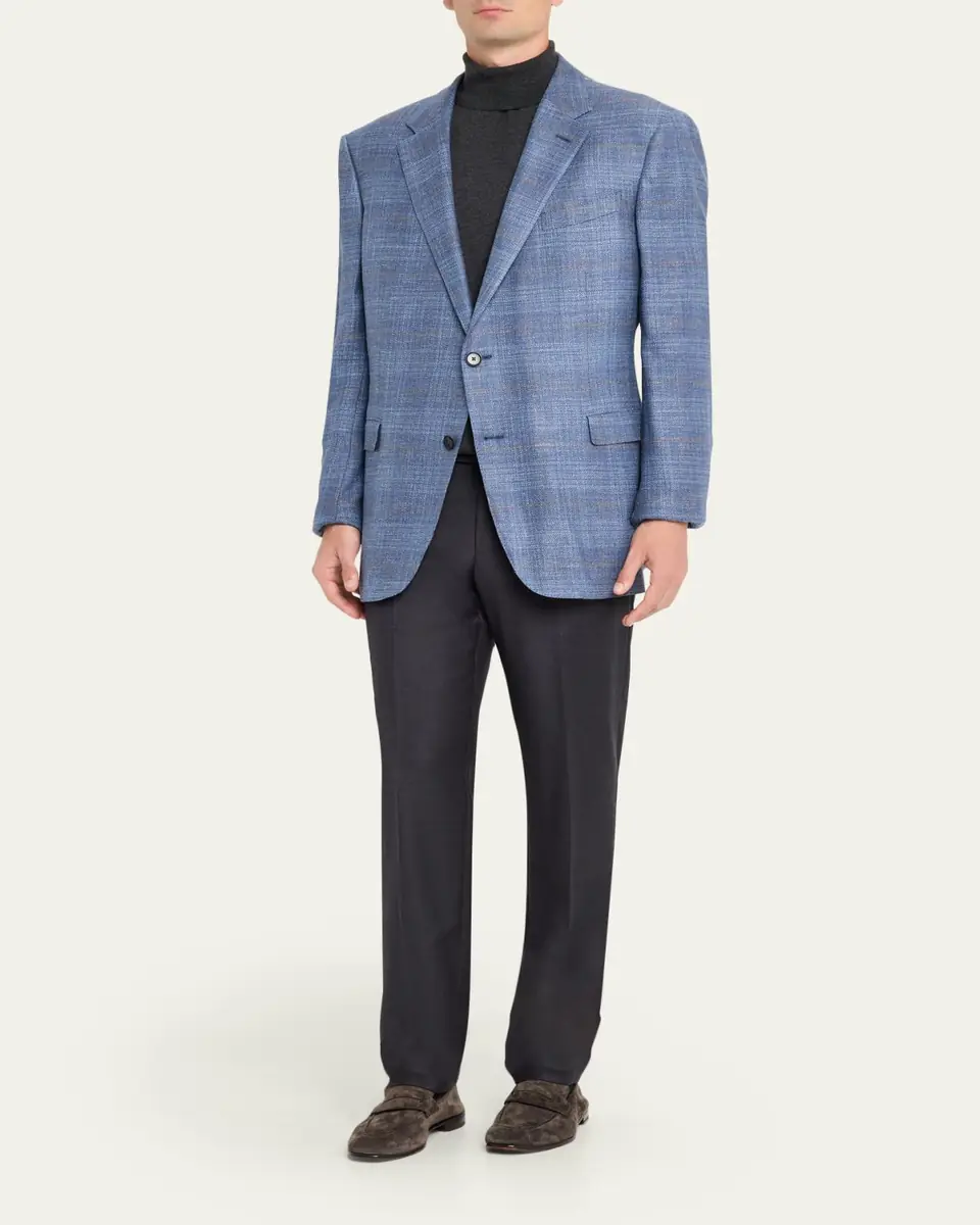 ZEGNA Men's Winter Crossover Windowpane Plaid Sport Coat | Thumbnail 2 ZEGNA Men's Winter Crossover Windowpane Plaid Sport Coat | Thumbnail 2
