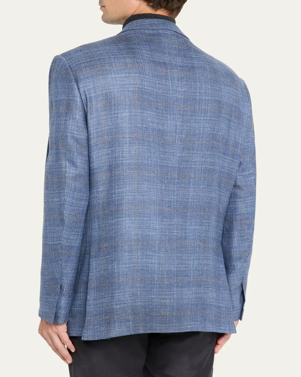 ZEGNA Men's Winter Crossover Windowpane Plaid Sport Coat | Thumbnail 3 ZEGNA Men's Winter Crossover Windowpane Plaid Sport Coat | Thumbnail 3