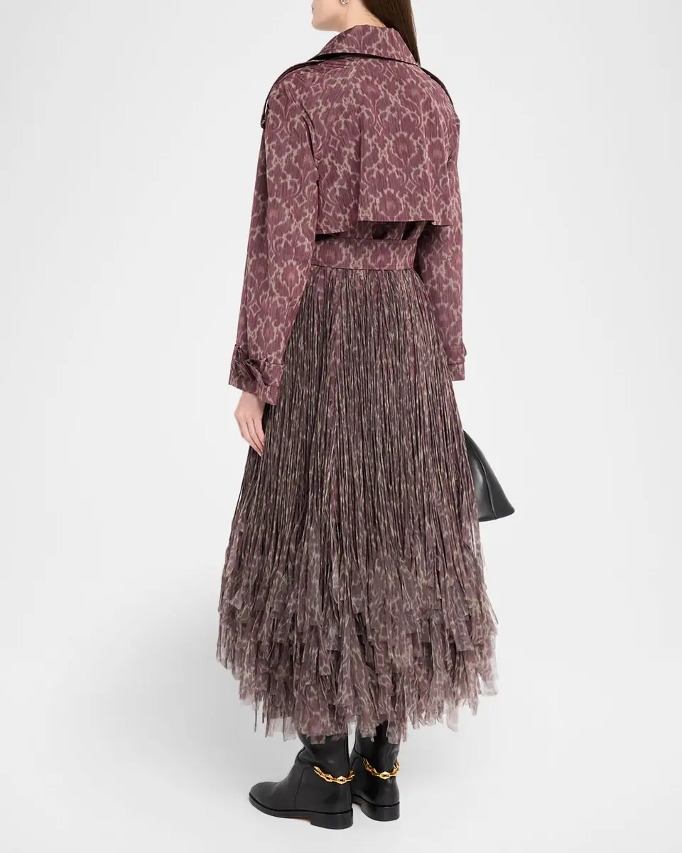 Burberry Fitzrovia Baroque Fringe Long Trench Coat | Thumbnail 7