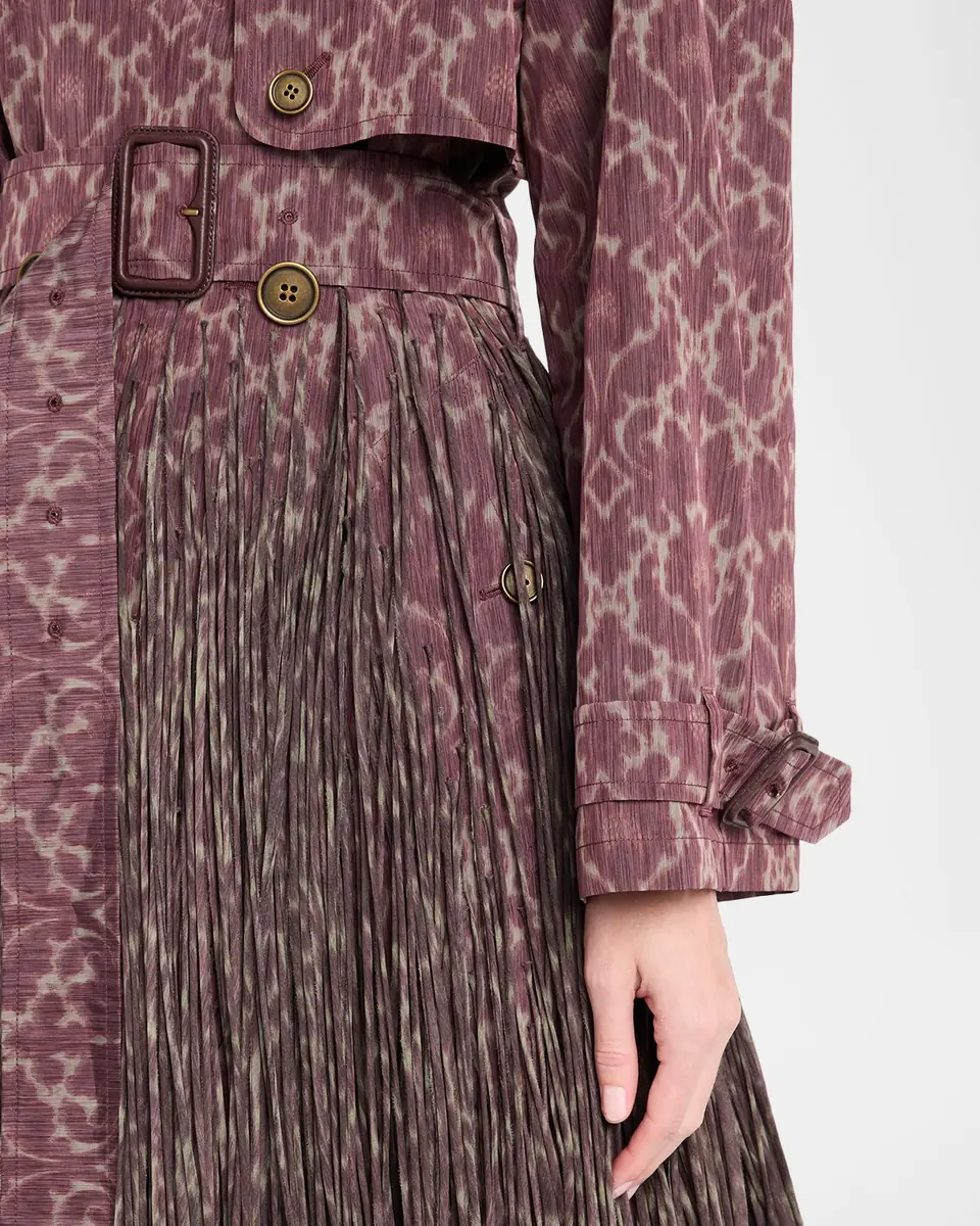 Burberry Fitzrovia Baroque Fringe Long Trench Coat | Thumbnail 9