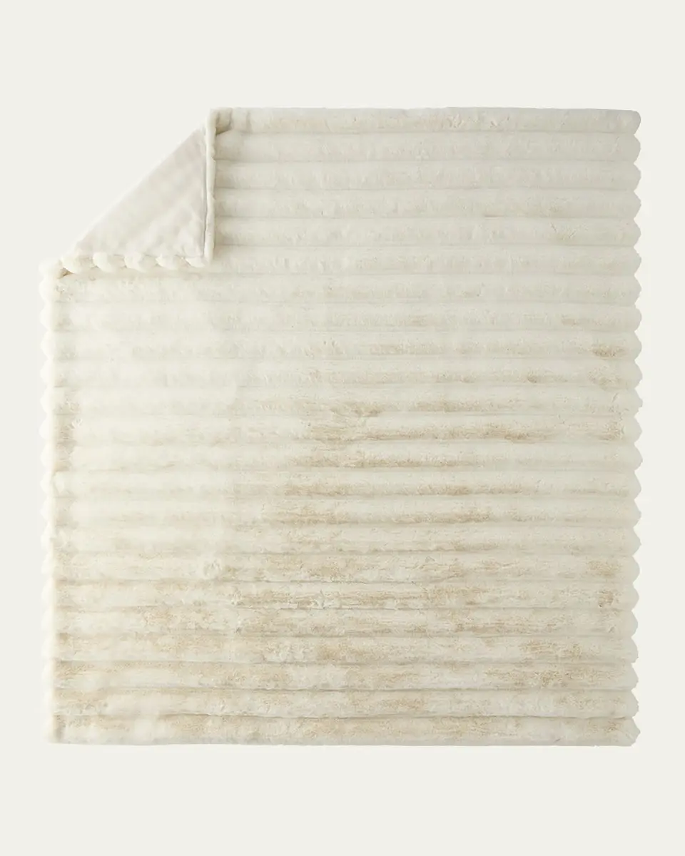 Lyla Grant Faux Chinchilla Throw, 60" x 72" | Thumbnail 3