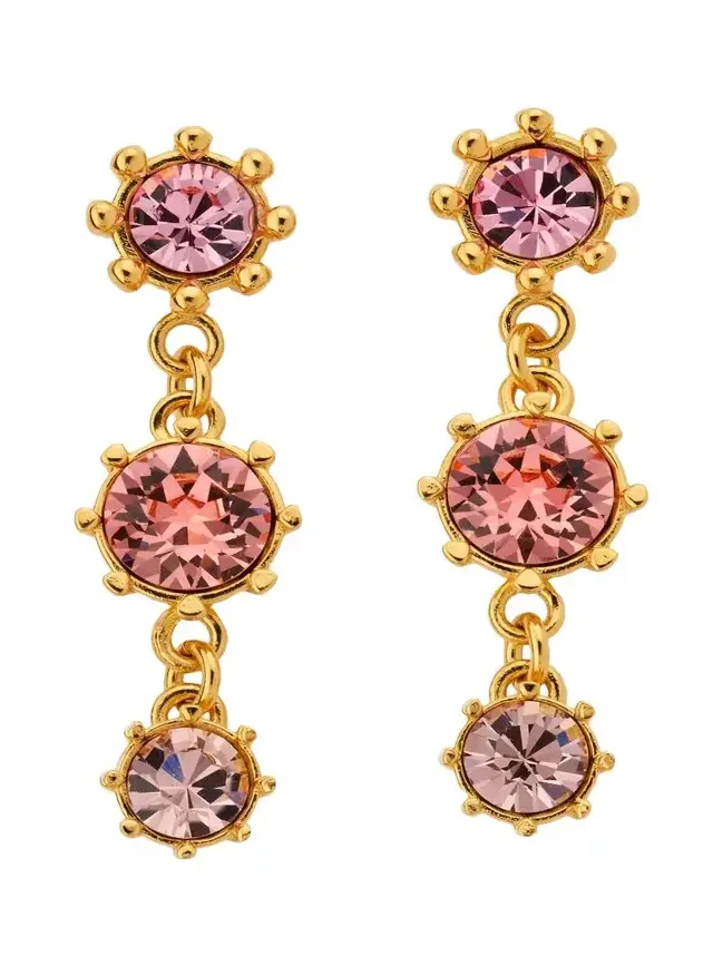 Crystal Prong Drop Earrings Crystal Prong Drop Earrings