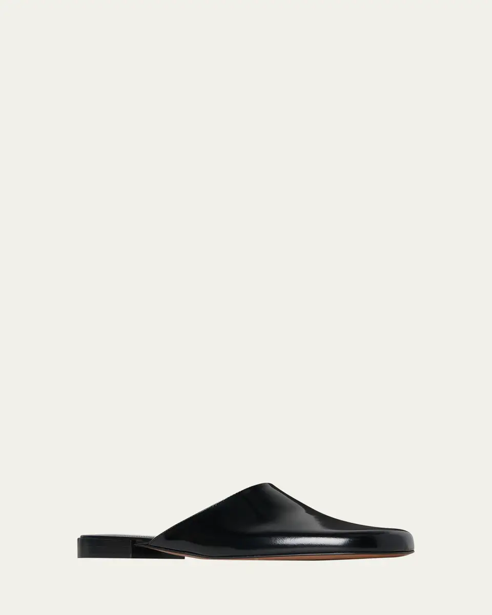 The Row Penelope Leather Mules | Thumbnail 2 The Row Penelope Leather Mules | Thumbnail 2