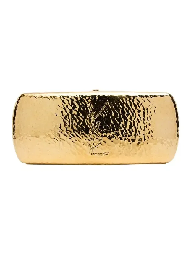 Cassandre Martele YSL Clutch Bag in Hammered Metal Cassandre Martele YSL Clutch Bag in Hammered Metal