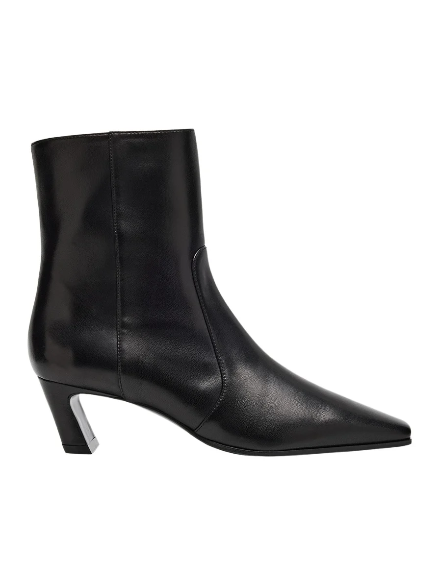 50mm Stassi Leather Zip Booties 50mm Stassi Leather Zip Booties
