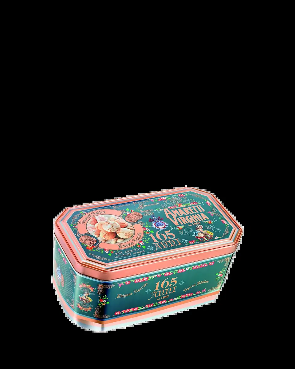 Amaretti Virginia Soft Amaretti Cookies in Gift Tin, 12 oz. - 165th Anniversary Edition | Thumbnail 2