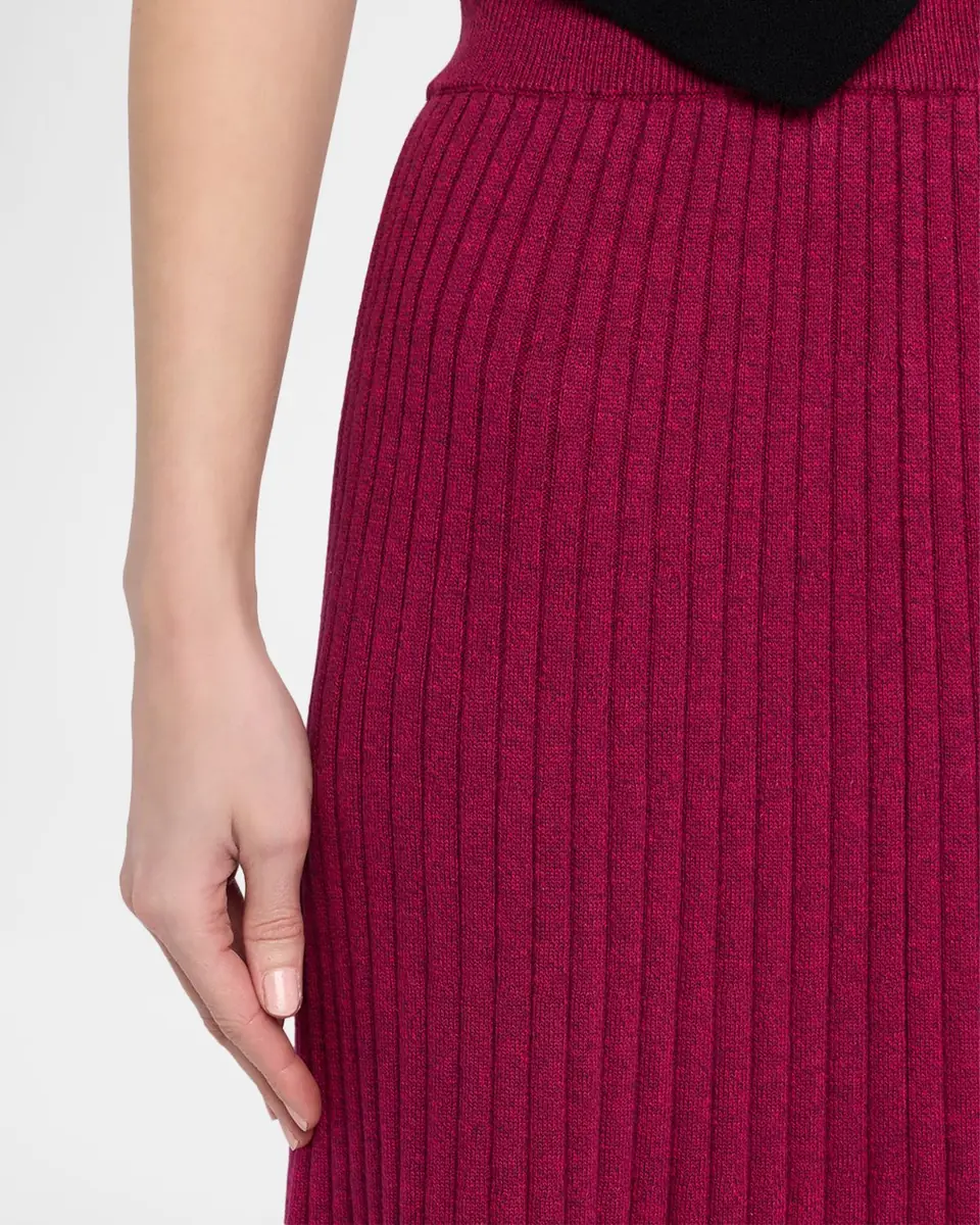ANNA QUAN Felicia Rib-Knit Midi Skirt | Thumbnail 11