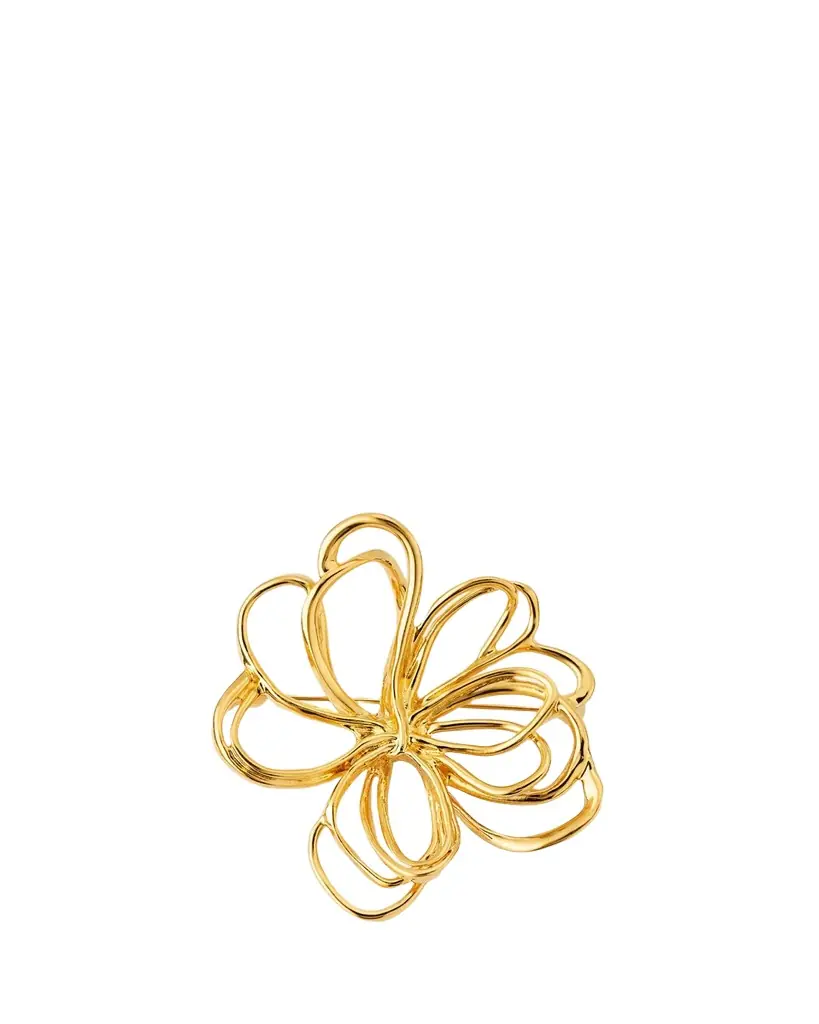 Large Wire Flower Brooch
