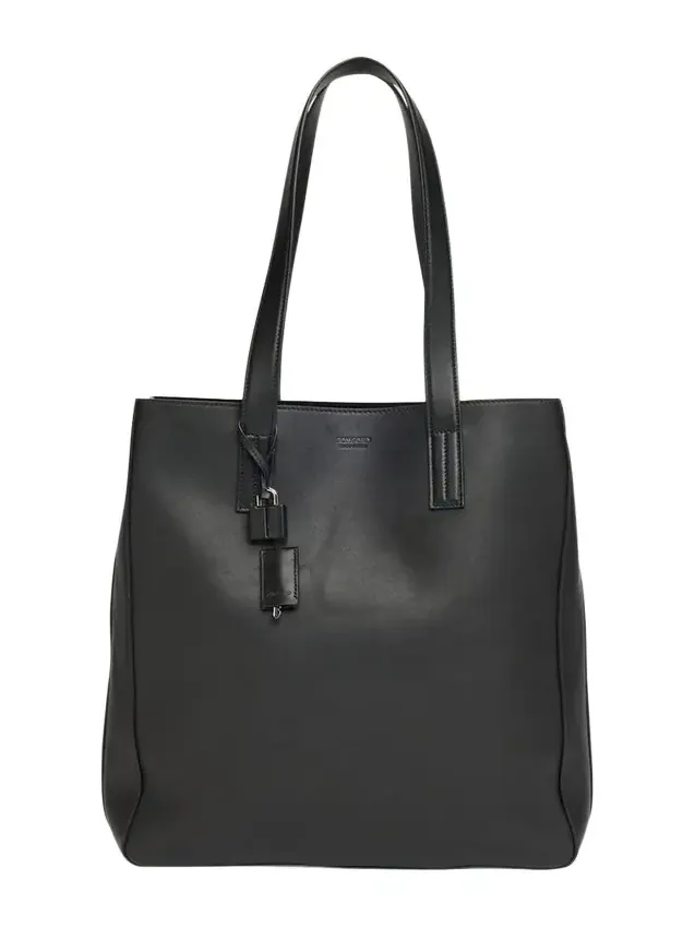 Men's Natural Leather North-South Tote Bag