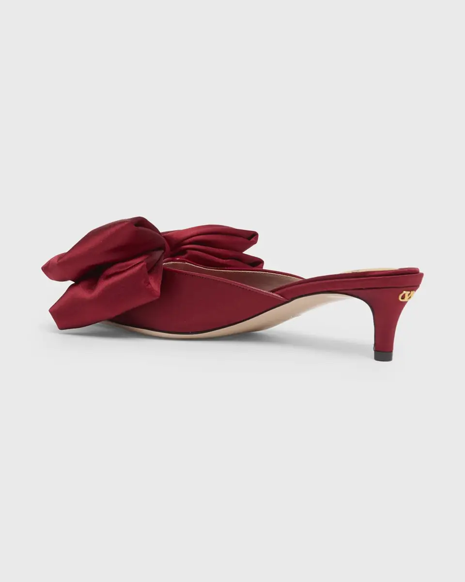 Valentino Garavani 45mm Yolande Satin Bow Mule Pumps | Thumbnail 11 Valentino Garavani 45mm Yolande Satin Bow Mule Pumps | Thumbnail 11