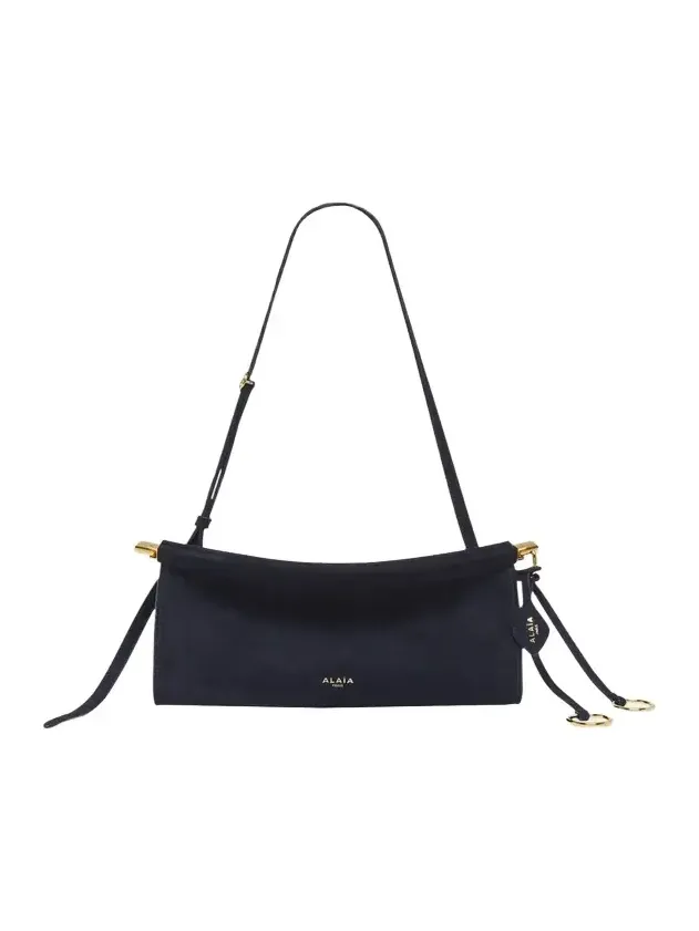 Le Click East-West Suede Shoulder Bag Le Click East-West Suede Shoulder Bag