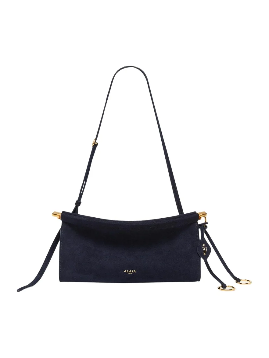 Le Click East-West Suede Shoulder Bag Le Click East-West Suede Shoulder Bag