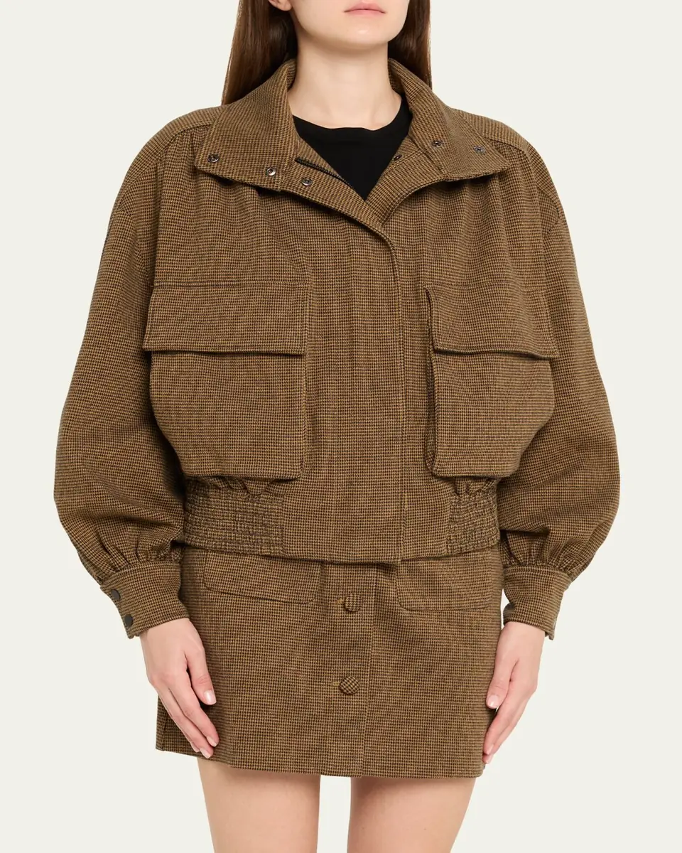 Diane von Furstenberg Shay Oversized Houndstooth Knit Jacket | Thumbnail 4 Diane von Furstenberg Shay Oversized Houndstooth Knit Jacket | Thumbnail 4