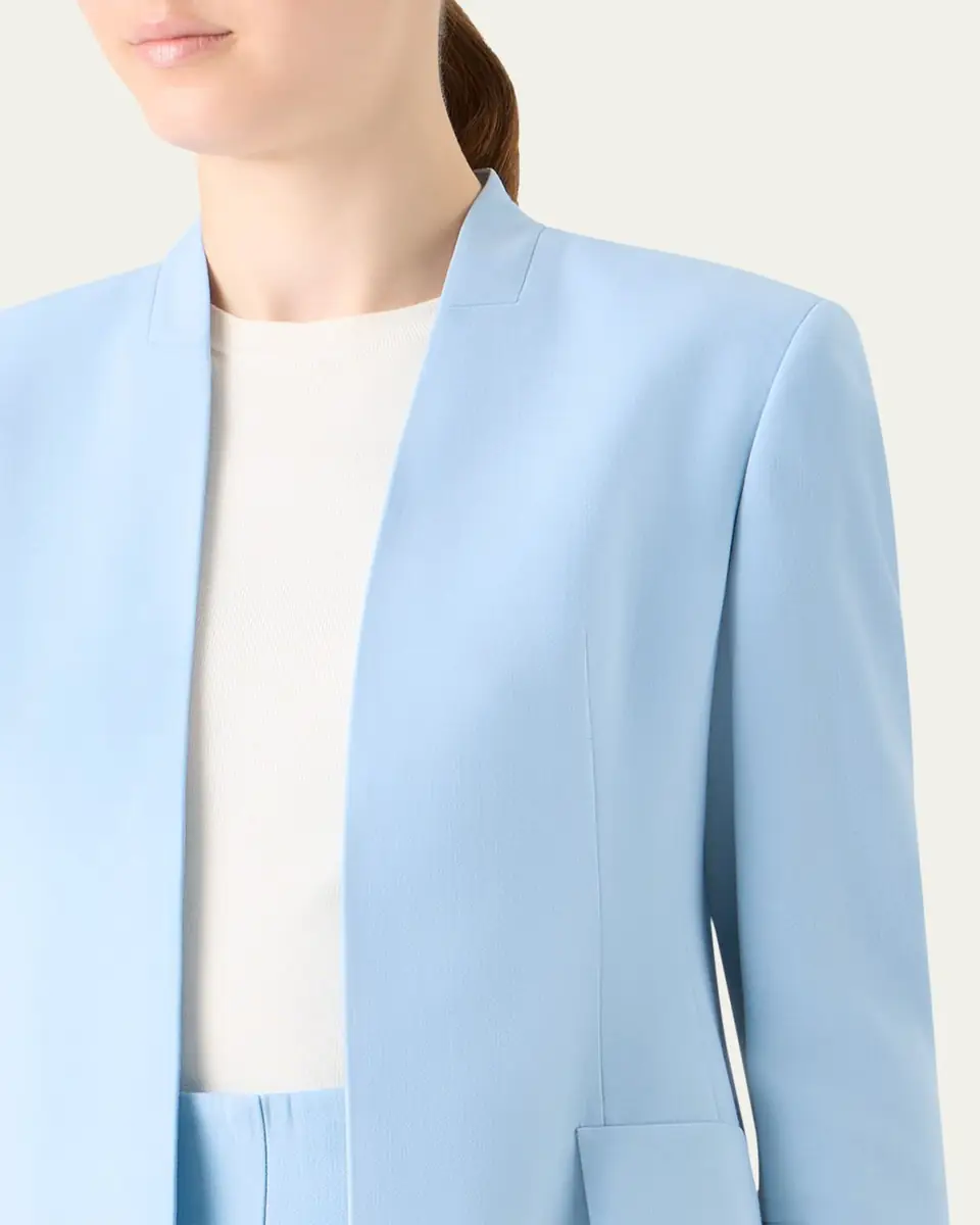 Akris Alvar Front Slits Open Blazer Jacket | Thumbnail 5 Akris Alvar Front Slits Open Blazer Jacket | Thumbnail 5