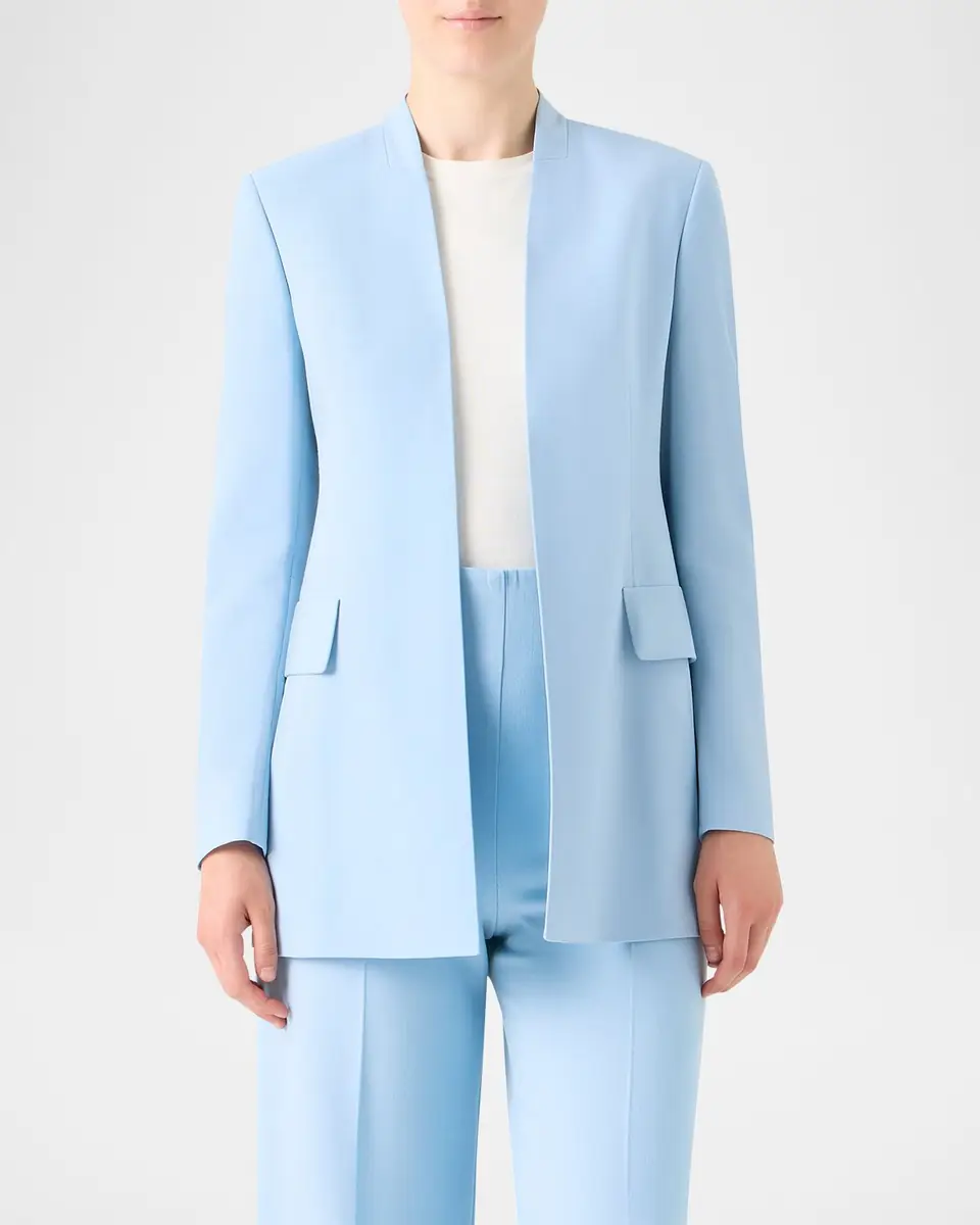 Akris Alvar Front Slits Open Blazer Jacket | Thumbnail 8 Akris Alvar Front Slits Open Blazer Jacket | Thumbnail 8