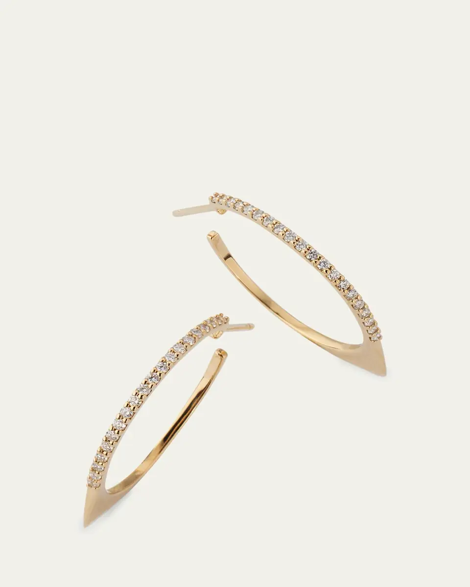 Lana Eclipse Diamond Hoop Earrings | Thumbnail 3
