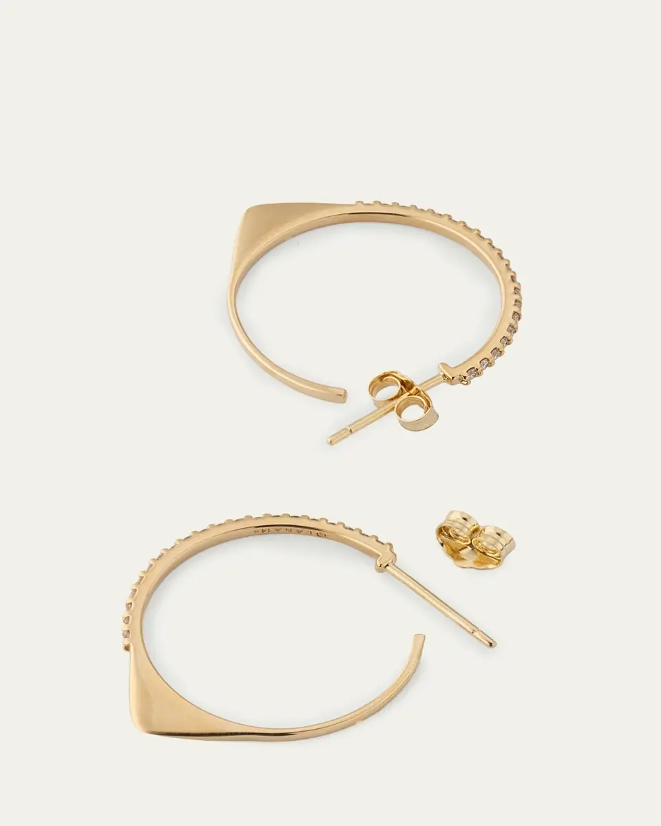 Lana Eclipse Diamond Hoop Earrings | Thumbnail 4