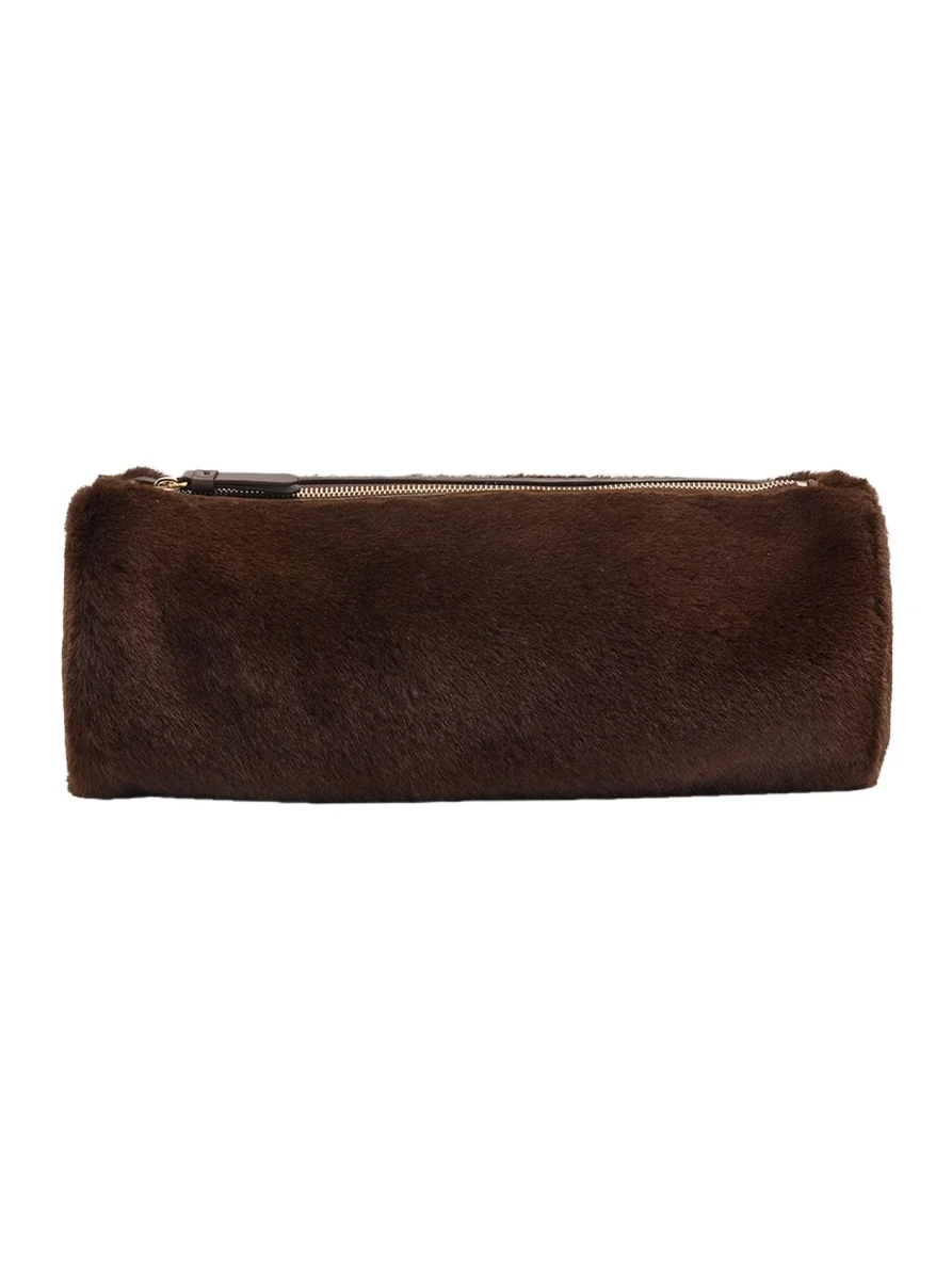 Silo Large Shearling Clutch Bag
