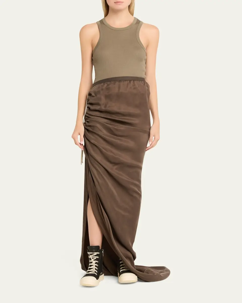 Rick Owens Velvet Maxi Skirt | Thumbnail 2 Rick Owens Velvet Maxi Skirt | Thumbnail 2