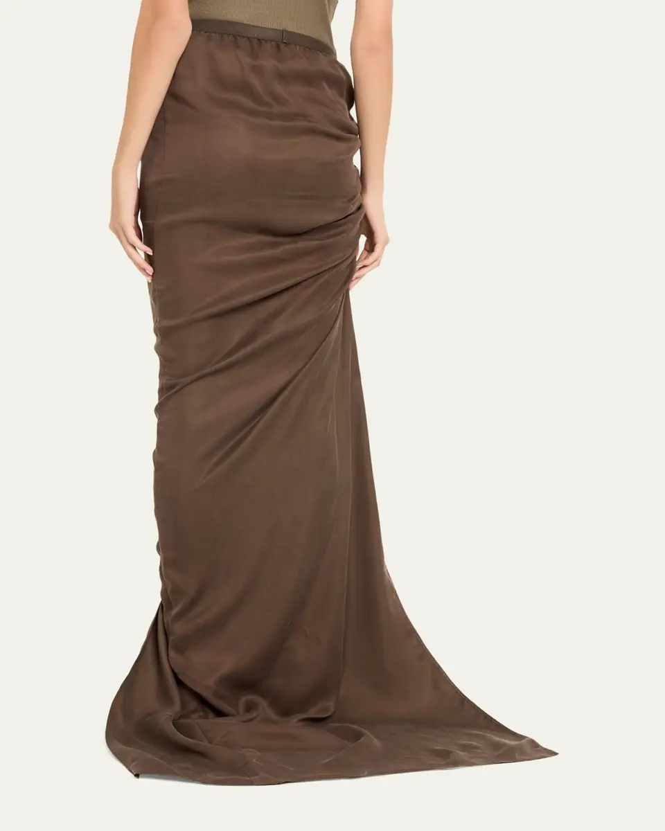 Rick Owens Velvet Maxi Skirt | Thumbnail 3 Rick Owens Velvet Maxi Skirt | Thumbnail 3
