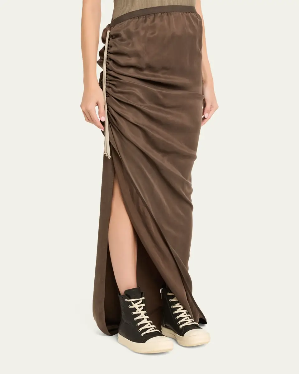 Rick Owens Velvet Maxi Skirt | Thumbnail 4 Rick Owens Velvet Maxi Skirt | Thumbnail 4