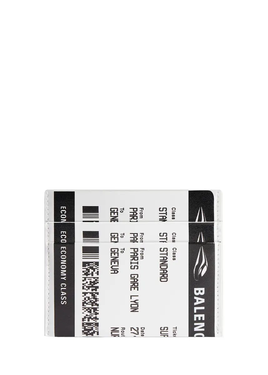 Balenciaga Men's Passport Boarding Pass Calfskin Card Holder | Thumbnail 3 Balenciaga Men's Passport Boarding Pass Calfskin Card Holder | Thumbnail 3