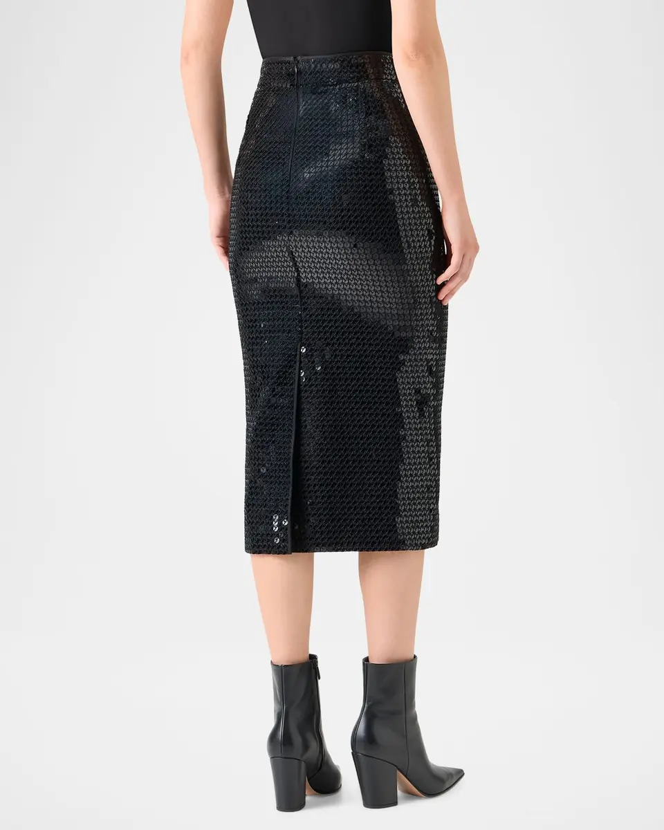 Akris Corded Sequin Midi Skirt | Thumbnail 7