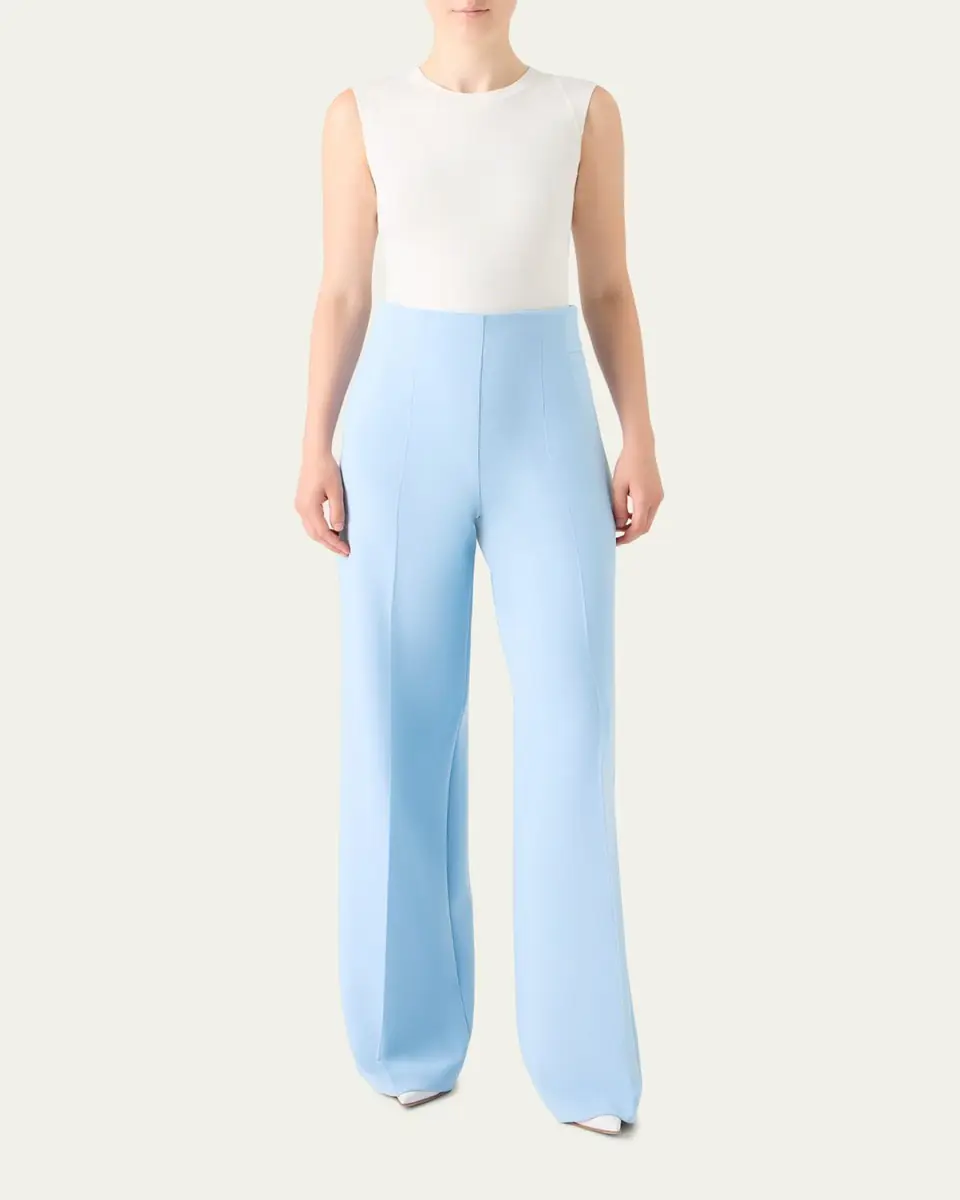 Akris Double-Face Wool Bootcut Trousers | Thumbnail 2